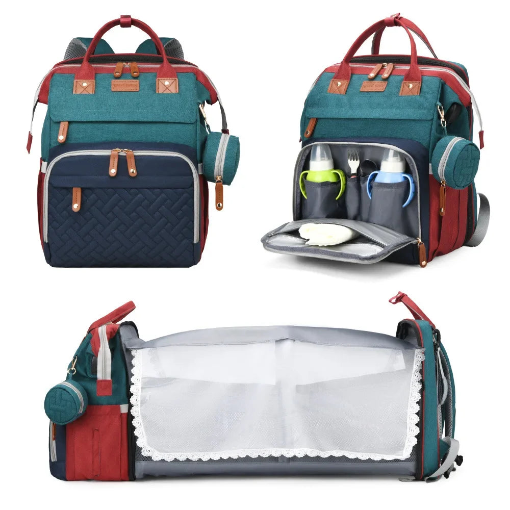 Diaper Bag Backpack with Changing Station