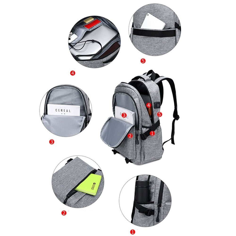 Travel Laptop Backpack with USB Charging port