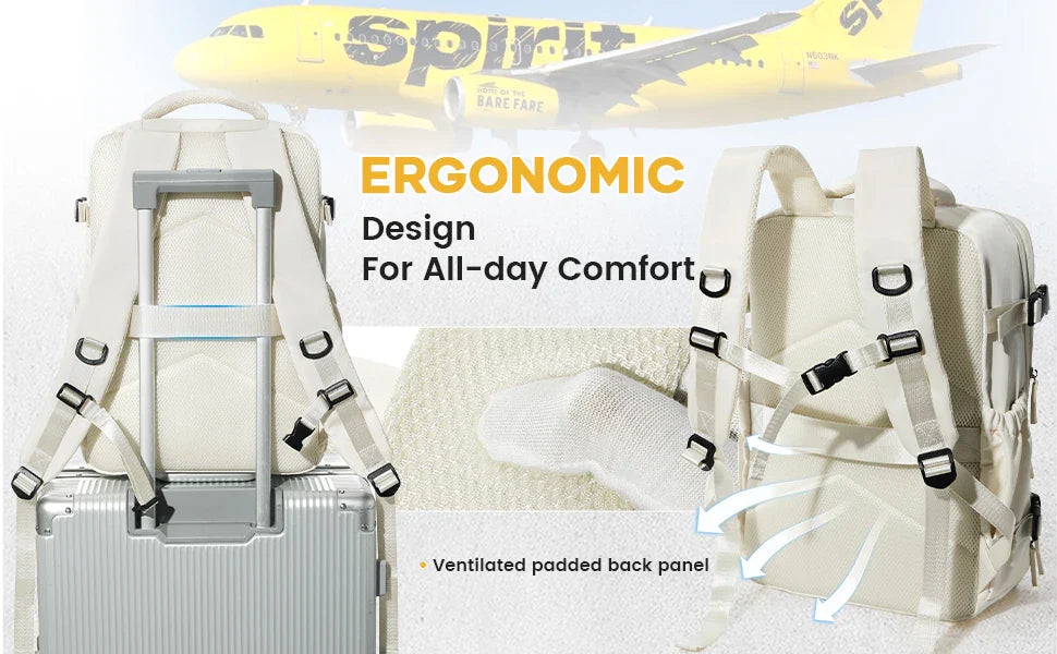 Vacuum compression backpack with air pump