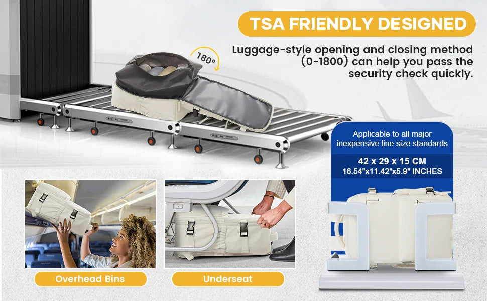 Vacuum compression backpack with air pump